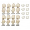 Rullīši dušas durvīm, 19mm  komplekts(8gb.) Dušas
