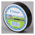 Изоляционная лента FOLSEN  19mm x 20 m  (Чёрная) Плёнки ,ленты,клей